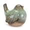 Ceramic Bird Figurines with Unglazed Accents Set